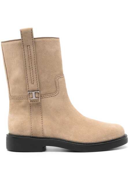  Tod's T Timeless-plaque Boots - Neutrals 