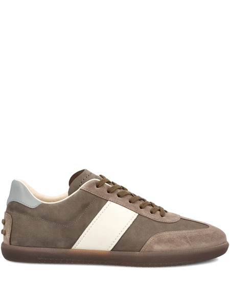  Tod's Tabs Stripe Panelled Sneakers - Brown 