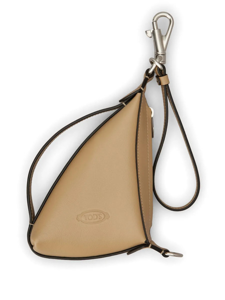  Tod's Triangular Leather Wallet - Neutrals 
