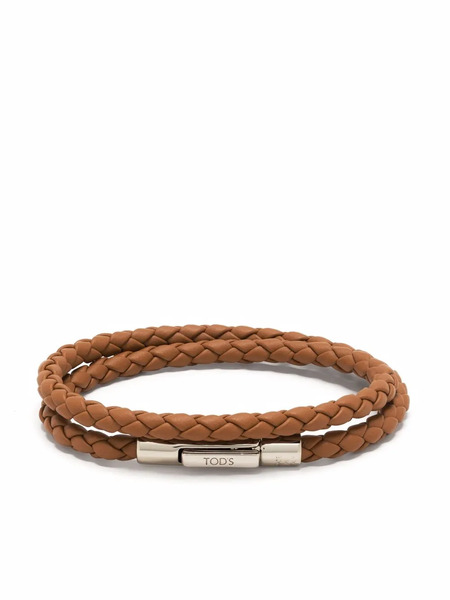  Tod's Woven Strap Bracelet - Brown 