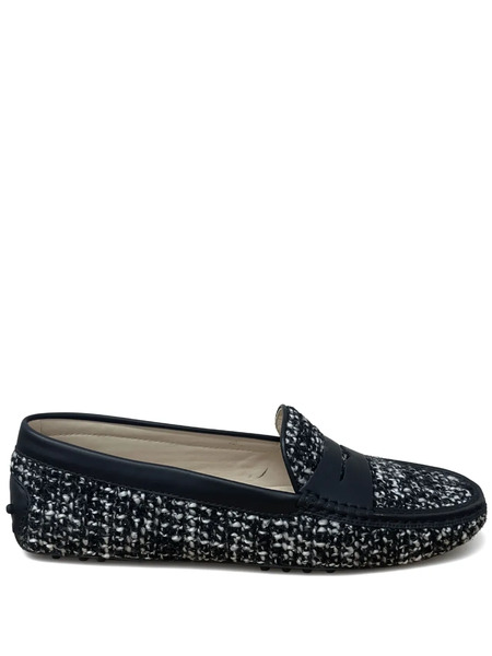  Tod's Woven Strap Loafers - Black 