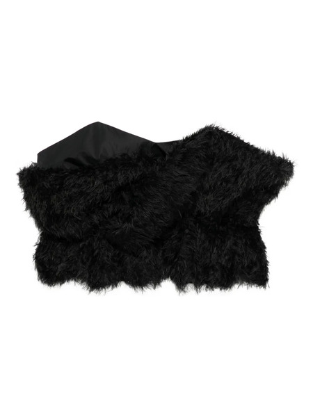  Toga Fringe Tulle Top - Black 