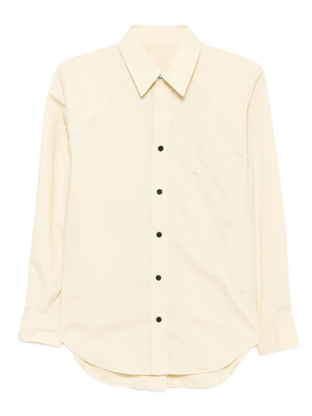  Toga Front Button Fastening Western Shirt - Neutrals 