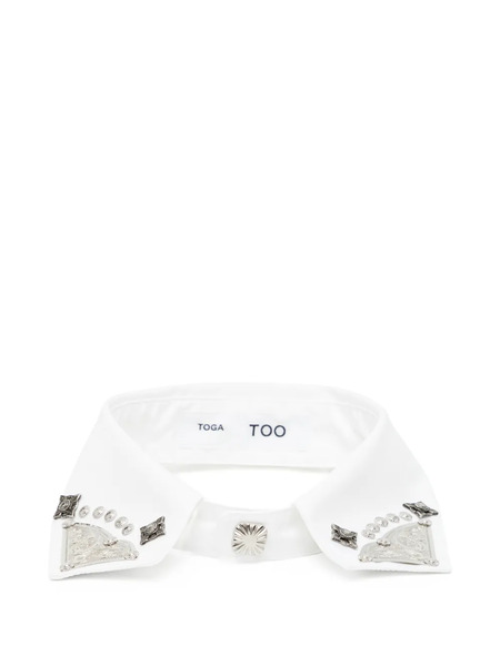  Toga Metal-embellished Tie - White 