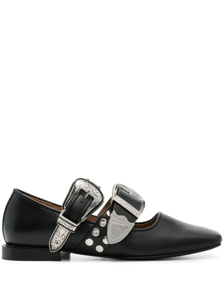  Toga Pulla Buckle-detail Ballet Flats - Black 