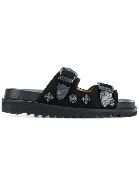  Toga Pulla Buckle Strap Sandals - Black 