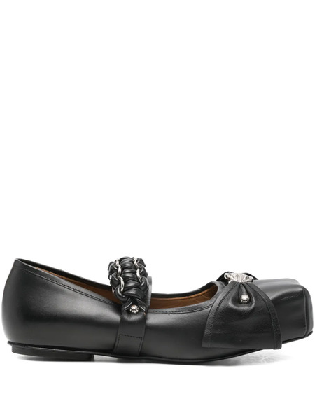  Toga Pulla Chain-embellished Ballet Flats - Black 