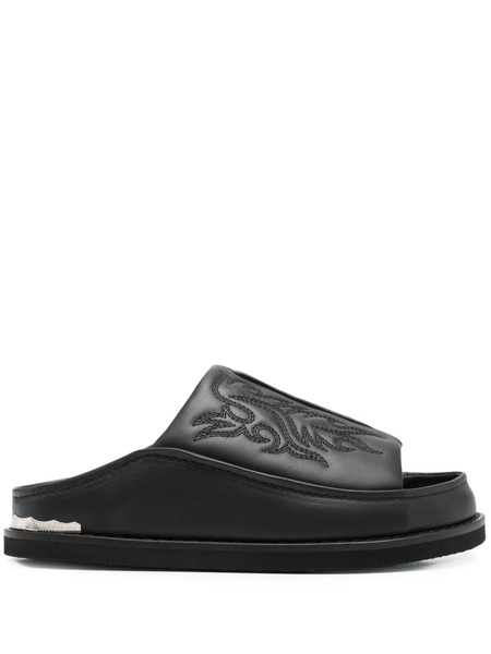  Toga Pulla Embroidered Sandals - Black 