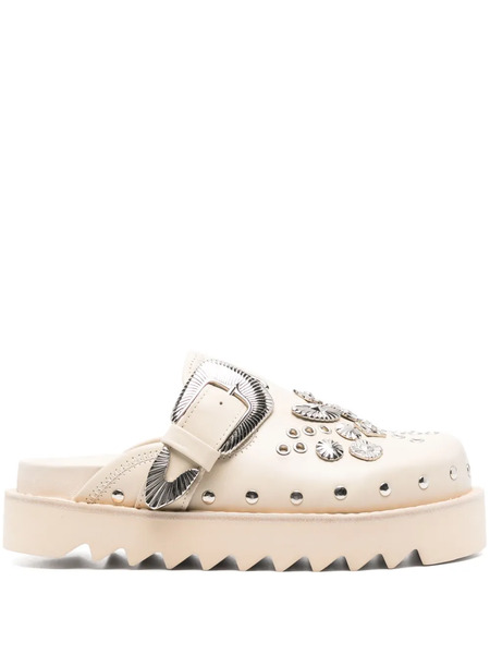  Toga Pulla Eyelet-metal Mules - Neutrals 
