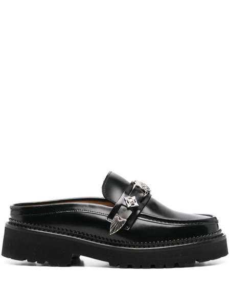  Toga Pulla Leather Loafers - Black 