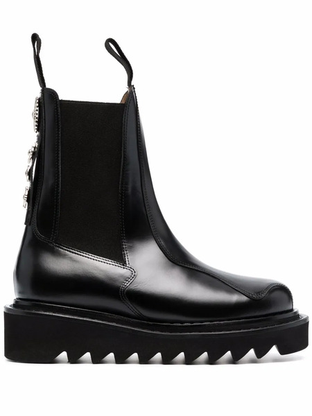  Toga Pulla Ridged Sole Chelsea Boots - Black 