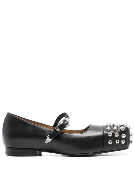  Toga Pulla Stud-detail Ballet Flats - Black 
