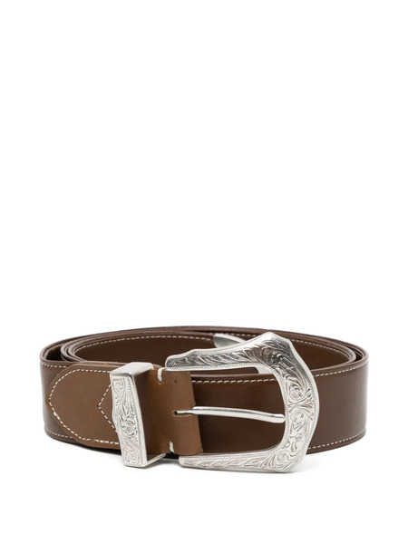  Toga Too Leather Belt - Brown 