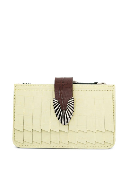  Toga Zip Leather Cardholder - Yellow 