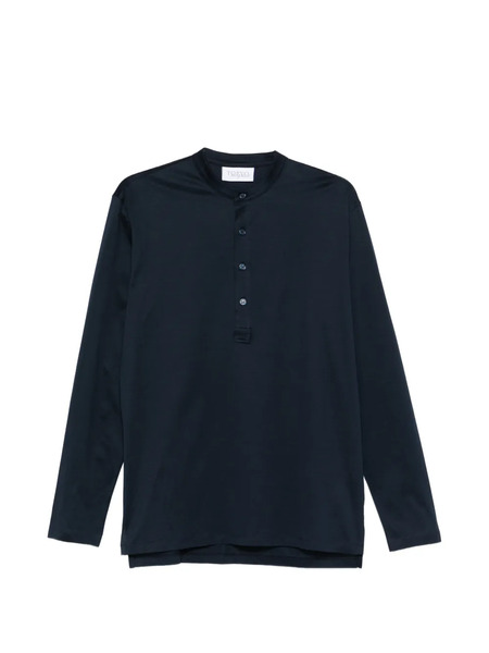  Tokyo James Button-up T-shirt - Blue 