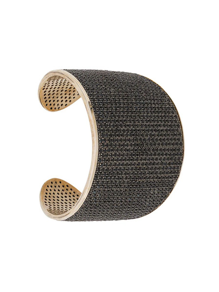  Tom Binns Bejewelled Statement Cuff - Black 