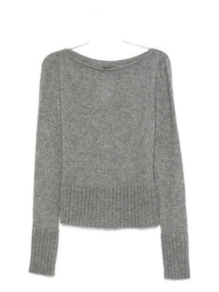  Tom Ford Boat-neck Cashmere-silk Blend Sweater - Grey 