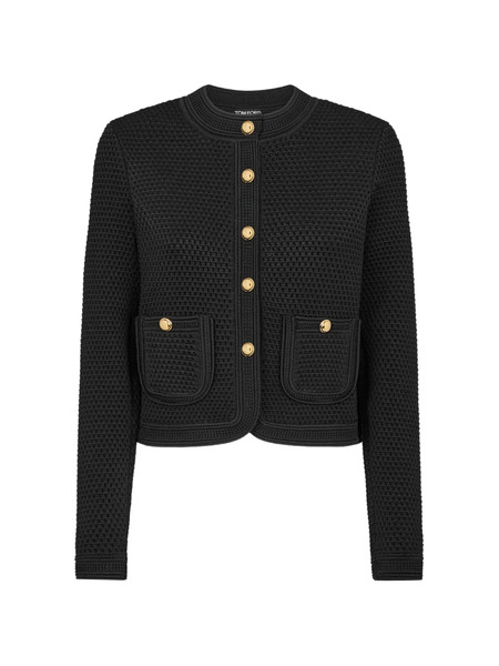  Tom Ford Button Patch-pocket Cardigan - Black 