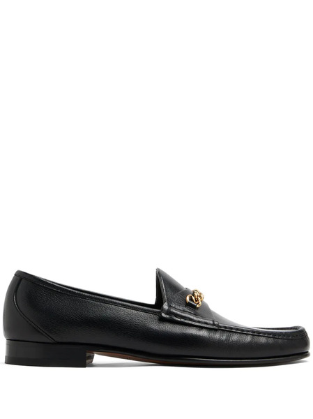  Tom Ford Chain-link Leather Loafers - Black 