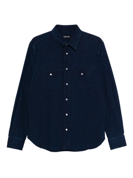  Tom Ford Chest-pocket Shirt - Blue 