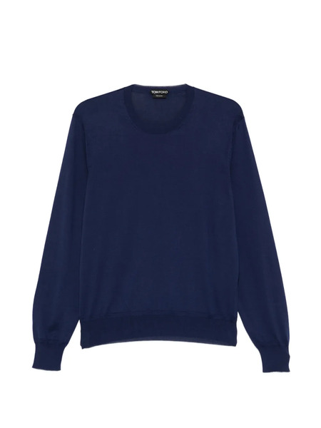  Tom Ford Crew-neck Long-sleeve Sweater - Blue 