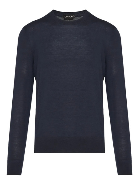  Tom Ford Crew-neck Wool Sweater - Blue 