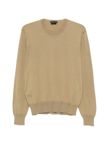  Tom Ford Crewneck Knitted Sweater - Neutrals 