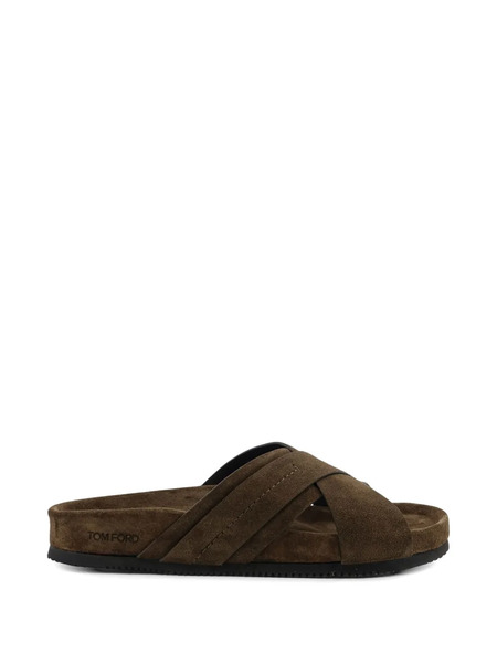  Tom Ford Criss-cross Sandals - Brown 