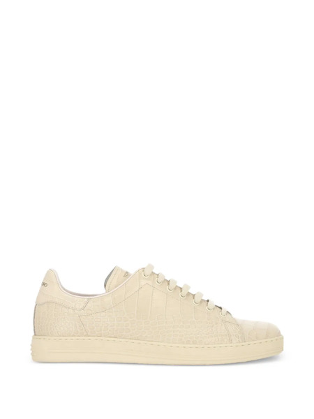  Tom Ford Croc-effect Sneakers - Neutrals 