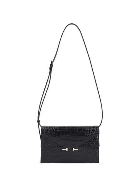  Tom Ford Crocodile-effect Shoulder Bag - Black 
