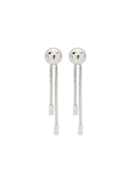  Tom Ford Dome-braided Earrings - Silver 