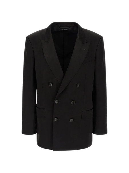  Tom Ford Double-breasted Blazer - Black 
