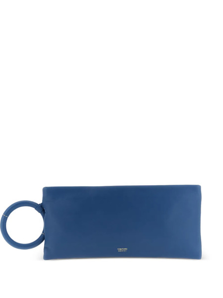  Tom Ford Embossed Logo Bangle Clutch - Blue 