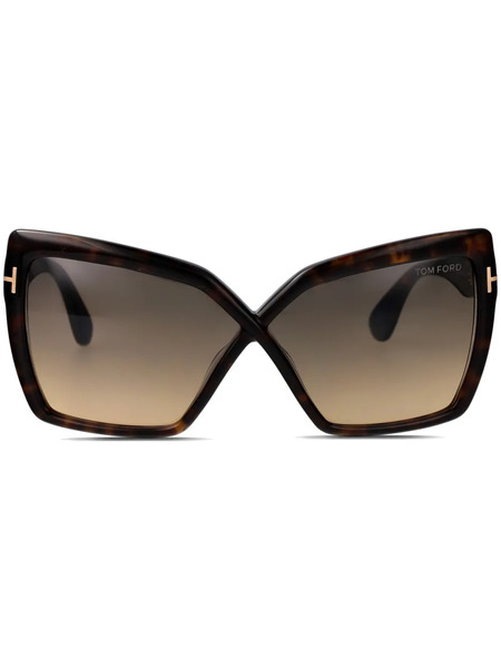  Tom Ford Eyewear Cat-eye Frame Sunglasses - Brown 