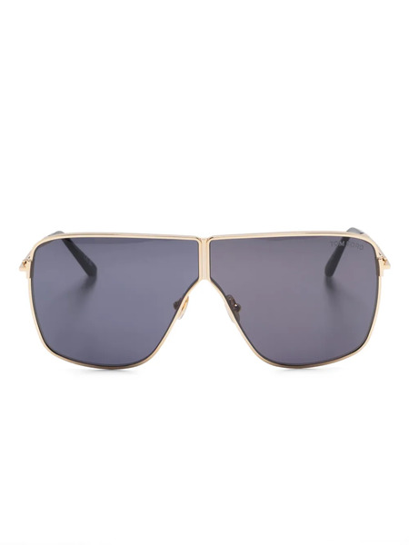  Tom Ford Eyewear Ft1159 Pilot-frame Sunglasses - Gold 