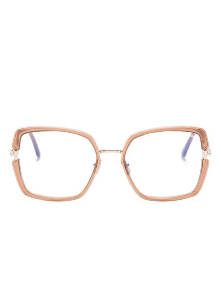  Tom Ford Eyewear Ft5985b Square-frame Glasses - Neutrals 