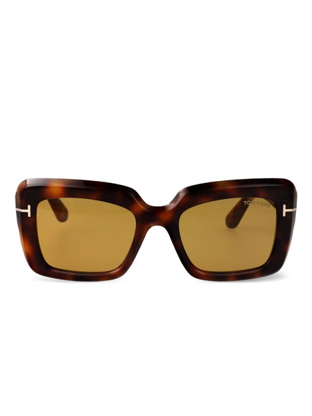  Tom Ford Eyewear Leila Square-frame Sunglasses - Brown 