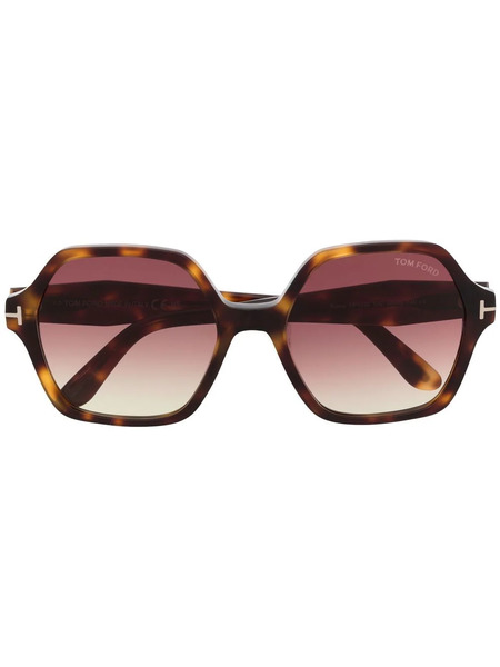  Tom Ford Eyewear Oversize Geometric-framed Sunglasses - Brown 