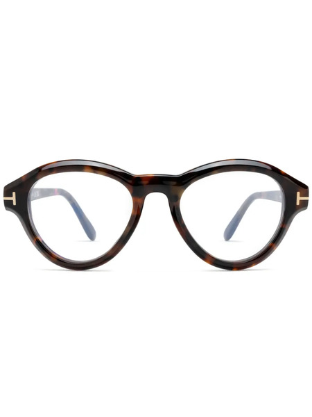  Tom Ford Eyewear Round-frame Glasses - Brown 