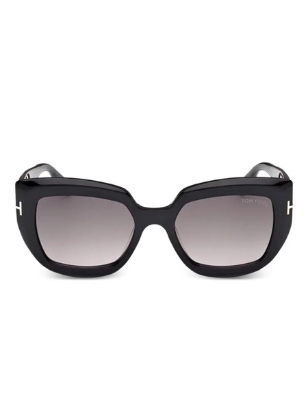  Tom Ford Eyewear Round-frame Gradient Sunglasses - Black 