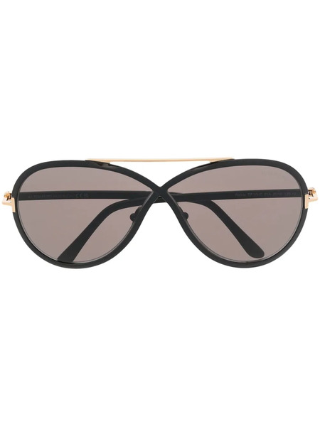  Tom Ford Eyewear Round-frame Oversize Sunglasses - Black 