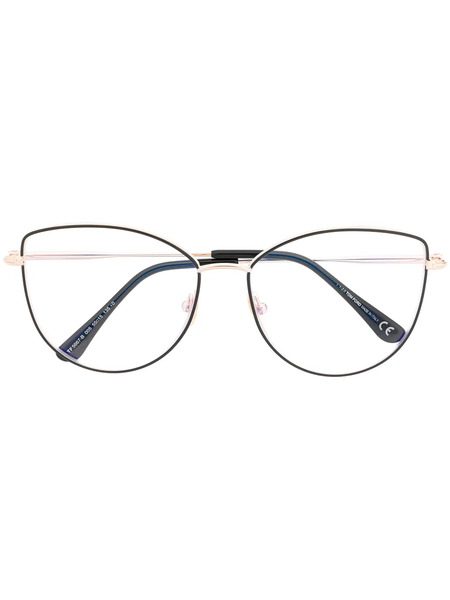  Tom Ford Eyewear Soft Cat-eye Glasses - Black 