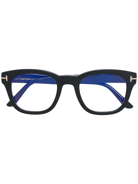 Tom Ford Eyewear Square Acetate Glasses - Black 