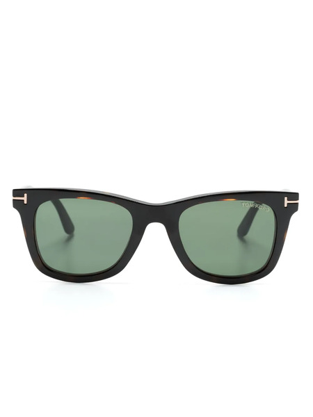 Tom Ford Eyewear Square-frame Clip-on Glasses - Brown 