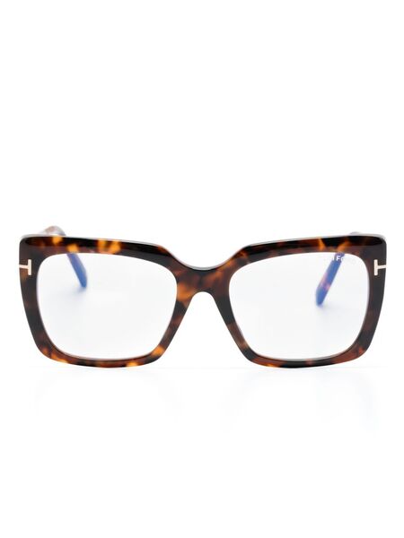  Tom Ford Eyewear Square-frame Glasses - Brown 
