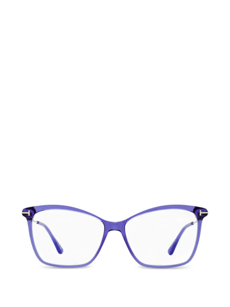  Tom Ford Eyewear Tf5687-b Blue-block Glasses - Purple 