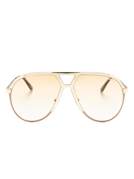  Tom Ford Eyewear Tf1060 Xavier Oversize Sunglasses - Gold 
