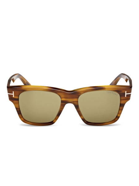  Tom Ford Eyewear Tortoiseshell Square-frame Sunglasses - Brown 