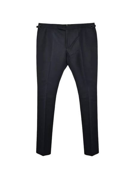  Tom Ford Flat Front Straight-leg Trousers - Black 
