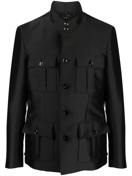  Tom Ford Four-pocket Military Jacket - Black 